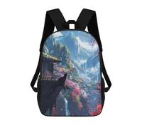 sinyumoney Cat Cherry Blossoms Japan Zaini Stampati in 3D, Borsa Scolastica Casual Per Bambini, Borsa Scolastica Alla Moda Per Ragazzi, Studenti Delle Scuole Medie 17inch