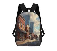 sinyumoney Cat Morning Coffee Zaini Per Ragazzi Zaini Stampati 3D, Zaini Da Viaggio Alla Moda Per Ragazzi (primario, College), Nashville Beauty Usa, 17"