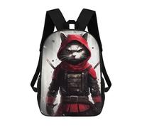 sinyumoney Cat Ninja Zaino Per La Scuola Stampato in 3D Borsa Scolastica Per Ragazzi E Ragazze Zaino Per Bambini Zaino Da Viaggio 17inch