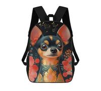 sinyumoney Cat Russian Blue Samurai Animale Zaino Stampato 3D Per Bambini Zaino Leggero Per Scuole E Studentesse, Borsa Da Assaggiare Per La Presepe, Stile-11-1, 17"
