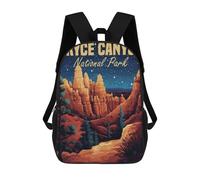 sinyumoney Cat009 Zaini Stampati 3D Per Bambini, Borse Da Scuola Alla Moda Per Ragazzi Borse Da Viaggio Borse Scuola Per Studenti Di Scuola, Bryce Canyon National Park, 17"