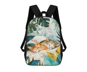 sinyumoney Cats Lilfe Zaino Scolastico Stampato in 3D Zaino Scolastico Per Bambini Zaini Scolastici Zaini Da Viaggio Borsa Casual Alla Moda Per Bambini Studenti Scolastici 17inch