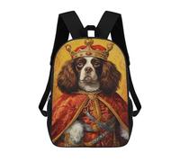 sinyumoney Cavalier Dog The King Zaino Scolastico/aziendale Resistente Per Laptop Per Ragazzi/ragazze/adolescenti 17inch
