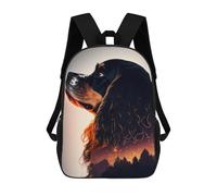 sinyumoney Cavalier King Forest Zaino Scolastico Per Bambini, Stampato in 3D, Borsa Scolastica Alla Moda, Borsa Scolastica Casual Per Ragazzi, Studenti Delle Scuole Elementari E Medie 17inch