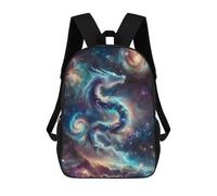 sinyumoney Celestial Stardust Dragon Zaino Scolastico Per Bambini, Borsa Scolastica Stampata in 3D Per Ragazzi, Studenti Delle Scuole Elementari E Medie 17inch