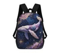 sinyumoney Celestial Whale - Cosmic Ocean Fantasy Zaino Scolastico Per Bambini Stampato in 3D Per Bambini, Zaini Da Viaggio, Borse Per Libri Per Ragazzi, Studenti Delle Scuole Elementari 17inch