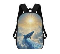 sinyumoney Celestial Whale Rising Toward The Sun Zaino Scolastico, Zaino Per Libri, Zaini Per Bambini Stampati in 3D, Zaini Per Bambini, Zaini Scolastici Per Bambini, Zaini Da Viaggio 17inch