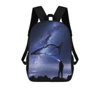 sinyumoney Celestial Whale Zaino, Borsa Scolastica Stampata in 3D, Borsa Per Il Pranzo Scolastico, Zaino Da Viaggio, Zaino Per Amici, Zaino Scolastico Per Ragazze E Ragazzi 17inch