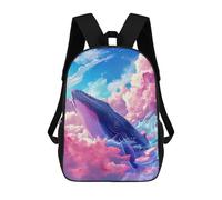 sinyumoney Celestial Whale Zaino Per Bambini Zaino Scolastico Borsa Scolastica Borsa Scolastica Alla Moda Stampata in 3D Per Ragazzi Studenti Delle Scuole Elementari E Medie 17inch