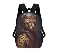 sinyumoney Cheetah Zaini Per Bambini, Zaini Scolastici, Borse Scolastiche Alla Moda Stampate in 3D Per Ragazzi, Studenti Delle Scuole Elementari E Medie 17inch