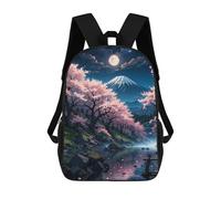 sinyumoney Cherry Blossom Japanese Stampa Zaino Per Bambini, Borsa Scolastica Per Adulti E Bambini, Zaino Da Viaggio Per Tutti I Giorni 17inch