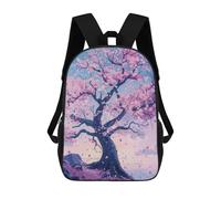 sinyumoney Cherry Blossom Japanese Zaino Scolastico Alla Moda Per Studenti, Adatto A Ragazzi E Ragazze, Ideale Per Viaggi All'aperto E Attività Ricreative. 17inch