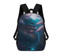 sinyumoney Cherry Blossom Temple Zaino Scolastico Per Bambini Alla Moda Casual Zaini Per Bambini Stampati in 3D Borse Scolastiche Per Ragazzi Zaino Grande 17inch