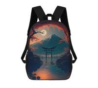 sinyumoney Cherry Blossom Torii Gate Zaini, Zaino Per Bambini, Borsa Scolastica Per Studenti, Zaini Da Viaggio Stampati in 3D, Zaino Accessorio Moda, Zaini Impermeabili Per Bambini 17inch