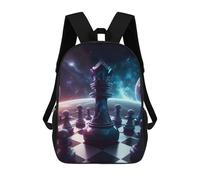 sinyumoney Chess Queen in Space Zaini Per Bambini, Zaini Scolastici Personalizzati 3D Per Ragazzi E Ragazze, Zaini Scolastici Grandi, Zaini Casual Da Giorno 17inch