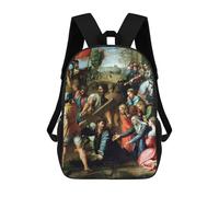 sinyumoney Christ Falling by Raphael Zaino Per Ragazzi, Studenti Adolescenti, Zainetti Per Ragazze, Borse Per Bambini, Scuola Elementare, Scuola Media, Borsa Per Libri 17inch