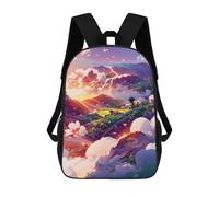 sinyumoney Cloudy Mountain Serenity Zaino Scolastico Stampato in 3D, Borse Scolastiche Per Ragazzi E Ragazze, Zaino Per Laptop Per Bambini/studenti/adulti 17inch