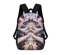 sinyumoney Cloudy Pathway to Heaven Zaino Per La Scuola Stampato in 3D Borsa Scolastica Per Ragazzi E Ragazze Zaino Per Bambini Zaino Da Viaggio 17inch
