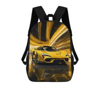 sinyumoney Coconut Island Paradise Zaino per bambini alla moda e divertente, zaino per ragazzi e adolescenti, borsa da scuola stampata 3D per ragazzi, Sunny Escape, 17"