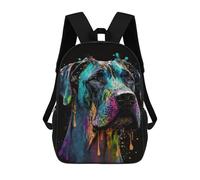 sinyumoney Colorful Abstract Dog Art Print-21 Zaino Scolastico, Borsa Per Laptop Resistente Per Campeggio, Avventure All'aria Aperta E Viaggi Quotidiani 17inch