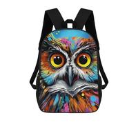 sinyumoney Colorful Abstract Owl Art-4 Zaino Scolastico Stampato in 3D, Borse Scolastiche Per Ragazzi E Ragazze, Zaino Per Laptop Per Bambini/studenti/adulti 17inch