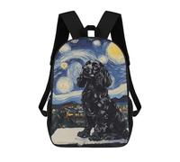 sinyumoney Colorful Astract Circular Pattern Zaini Stampati 3D Per Bambini Zaini Alla Moda E Casual Per Il Giorno Borse Da Viaggio, Zaini All'aperto Per Ragazzi E Ragazze, Stile-21, 17"