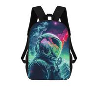 sinyumoney Colorful Astronaut in Space -5 Zaino Per Bambini Borsa Scolastica Per Ragazzi Cartone Animato Stampa 3D Borsa Scolastica Per Studenti Zaino Per Laptop Per Ragazzi E Ragazze 17inch