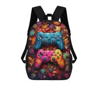 sinyumoney Colorful Autumn Gaming Controllers -1 Zaini Stampati in 3D, Borsa Scolastica Casual Per Bambini, Borsa Scolastica Alla Moda Per Ragazzi, Studenti Delle Scuole Medie 17inch
