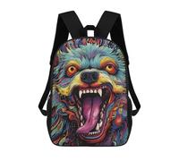 sinyumoney Colorful Bear Portrait -4 Zaino Per Bambini Borsa Scolastica Per Ragazzi Cartone Animato Stampa 3D Borsa Scolastica Per Studenti Zaino Per Laptop Per Ragazzi E Ragazze 17inch