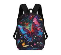 sinyumoney Colorful Butterfly Art Print-4 Zaino Impermeabile Da Viaggio, Borsa Per Computer Per Campus, Viaggi All'aperto, Sport 17inch