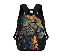sinyumoney Colorful Cheetah Portrait -1 Zaini, Zaino Per Bambini, Borsa Scolastica Per Studenti, Zaini Da Viaggio Stampati in 3D, Zaino Accessorio Moda, Zaini Impermeabili Per Bambini 17inch