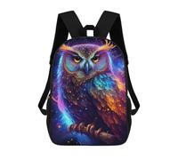 sinyumoney Colorful Cosmic Owl Art -1 Zaini Casual Per Bambini, Borse Scolastiche Per Ragazzi E Ragazze, Zaini Per Libri, Zaini 17inch
