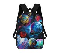 sinyumoney Colorful Cosmic Planets-4 Zaini Casual Per Bambini, Borse Scolastiche Per Ragazzi E Ragazze, Zaini Per Libri, Zaini 17inch
