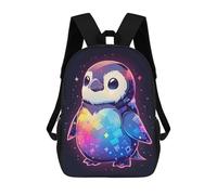 sinyumoney Colorful Cute Penguin Zaino Per Ragazzi, Studenti Adolescenti, Zainetti Per Ragazze, Borse Per Bambini, Scuola Elementare, Scuola Media, Borsa Per Libri 17inch