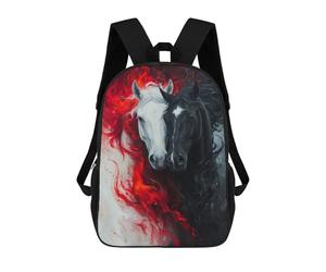sinyumoney Colorful Dinosaur Astronaut Artwork Zaini Alla Moda Stampati 3D Borsa Scuola Casual Per Bambini, Ragazzi Studenti Della Scuola Elementari E Del College, Stile: 14., 17"