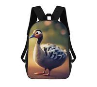 sinyumoney Colorful Duck Portrait Zaini Per Bambini, Borsa Scolastica Stampata in 3D, Zaino Per Bambini, Zaini Da Viaggio, Borse Per Bambini, Borse Per Libri, Borsa Scolastica Per Bambini 17inch