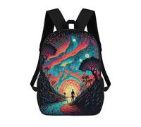 sinyumoney Colorful Earth 5 Zaino Scolastico Per Bambini, Stampato in 3D, Borsa Scolastica Alla Moda, Borsa Scolastica Casual Per Ragazzi, Studenti Delle Scuole Elementari E Medie 17inch