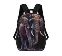 sinyumoney Colorful Elephant Artwork -1 Zaino Scolastico Stampato in 3D, Borse Scolastiche Per Ragazzi E Ragazze, Zaino Per Laptop Per Bambini/studenti/adulti 17inch