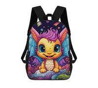 sinyumoney Colorful Fantasy Dragon -6 Zaini Casual Per Bambini, Borse Scolastiche Per Ragazzi E Ragazze, Zaini Per Libri, Zaini 17inch