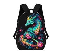 sinyumoney Colorful Fantasy Dragon Artwork -2 Zaino, Borsa Scolastica Stampata in 3D, Borsa Per Il Pranzo Scolastico, Zaino Da Viaggio, Zaino Per Amici, Zaino Scolastico Per Ragazze E Ragazzi 17inch