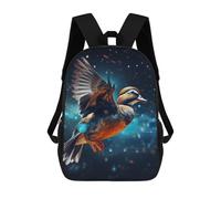 sinyumoney Colorful Flying Duck Artwork Zaino Scolastico Per Bambini, Stampato in 3D, Borsa Scolastica Alla Moda, Borsa Scolastica Casual Per Ragazzi, Studenti Delle Scuole Elementari E Medie 17inch
