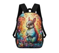 sinyumoney Colorful Forest Squirrel Zaini, Zaino Per Bambini, Borsa Scolastica Per Studenti, Zaini Da Viaggio Stampati in 3D, Zaino Accessorio Moda, Zaini Impermeabili Per Bambini 17inch
