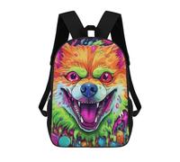 sinyumoney Colorful Fox Portrait -8 Zaino Scolastico Per Bambini Stampato in 3D, Zaini Da Viaggio Ad Alta Capacità, Borse Per Libri, Zaini Scolastici Per Bambini 17inch