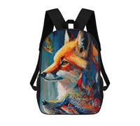 sinyumoney Colorful Foxes with Butterfly Zaino Scolastico Per Bambini Stampato in 3D Per Bambini, Zaini Da Viaggio, Borse Per Libri Per Ragazzi, Studenti Delle Scuole Elementari 17inch