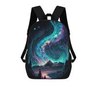 sinyumoney Colorful Galaxy 1 Zaini Stampati 3D Per Bambini, Borse Da Scuola Alla Moda Per Ragazzi Borse Da Viaggio, Borse Scuola Per Studenti Di Scuola, Colorful Galaxy 1, 17"