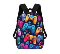 sinyumoney Colorful Game Controllers Pattern-2 Zaino Per Ragazzi, Studenti Adolescenti, Zainetti Per Ragazze, Borse Per Bambini, Scuola Elementare, Scuola Media, Borsa Per Libri 17inch