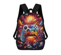 sinyumoney Colorful Gaming Controller Artwork -8 Zaini Stampati in 3D, Borsa Scolastica Casual Per Bambini, Borsa Scolastica Alla Moda Per Ragazzi, Studenti Delle Scuole Medie 17inch
