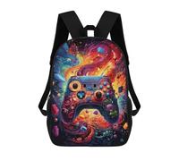 sinyumoney Colorful Gaming Controller Artwork -9 Zaini Per Bambini, Zaini Scolastici Personalizzati 3D Per Ragazzi E Ragazze, Zaini Scolastici Grandi, Zaini Casual Da Giorno 17inch