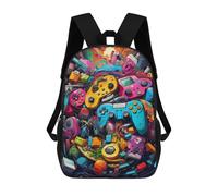 sinyumoney Colorful Gaming Controllers -10 Zaini Casual Per Bambini, Borse Scolastiche Per Ragazzi E Ragazze, Zaini Per Libri, Zaini 17inch