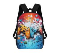 sinyumoney Colorful Gaming Controllers Art -2 Zaini Stampati in 3D, Borsa Scolastica Casual Per Bambini, Borsa Scolastica Alla Moda Per Ragazzi, Studenti Delle Scuole Medie 17inch